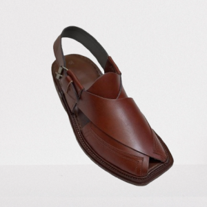 Brown Double Gare Peshawari Chappal