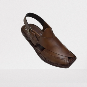 Light Brown Double Gare Peshawari Chappal